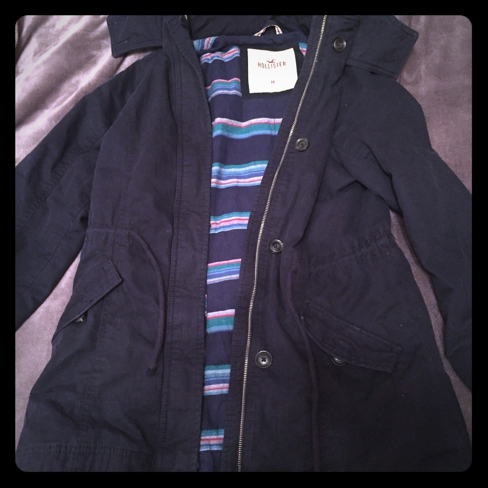 Hollister funnel lined parka